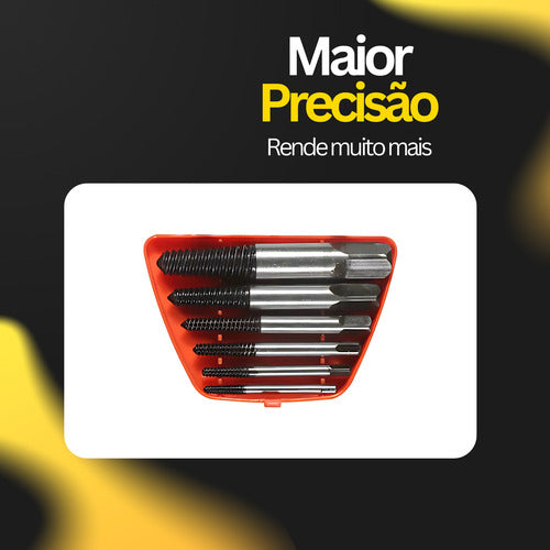 Jogo Extratores De Porcas E Parafusos Com 5 Peças /