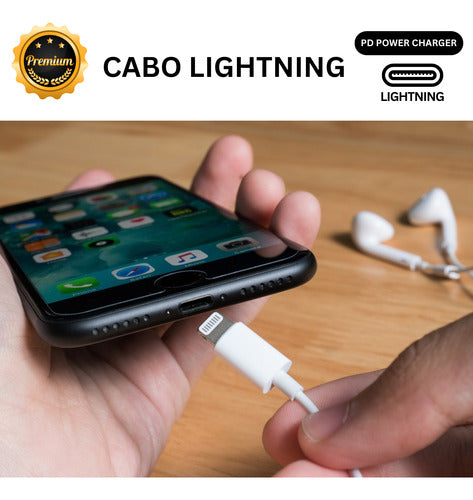 Carregador Fonte Turbo 35w Cabo Para iPhone 11 12 13 14 Pro