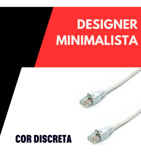 Cabo De Rede Categoria 6 5m Par Trançado Utp Rj45 Ethernet Rápido Anti-lag