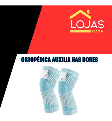 Joelheira Compressiva Faixa Ajustável Proteção Esportiva
