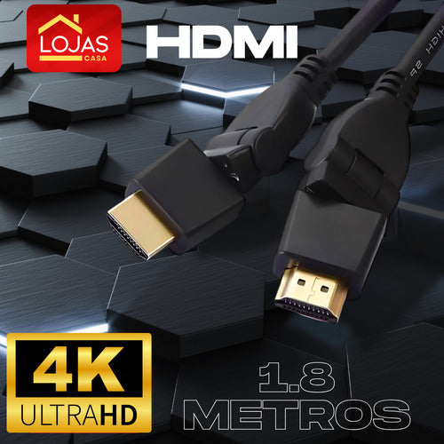 Cabo Hdmi Articulado Curvo Para Painel Tv Blindado Full Hd