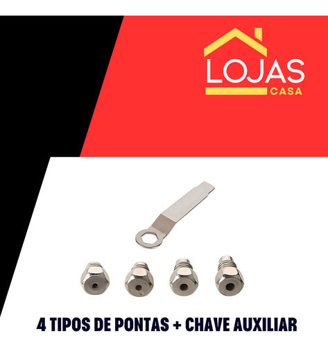 Rebitadeira Manual Profissional Reforçada 4 Bicos + Chave