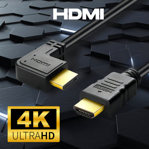 Cabo Hdmi Curvo 3 Metros Blindado Full Hd Tv Game Pc Notebook 90 Graus Para Painel De Tv De Parede Lojas Casa
