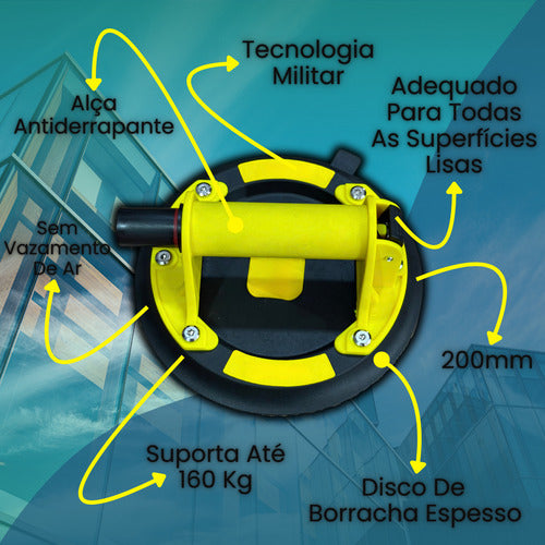 Ventosa Sucção A Vácuo Mármore Metais Porcelanatos Vidro