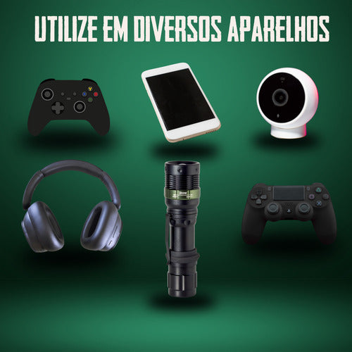 Cabo Recarga Controle Ps4 Usb V8 Trançado Resistente Tático