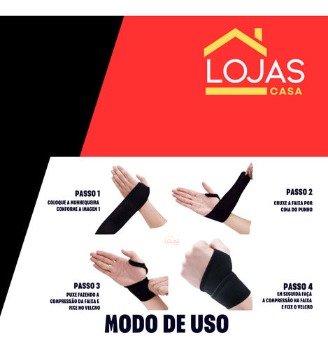 Munhequeira Compressão Tendinite Artrite Alivia Dores Pulso