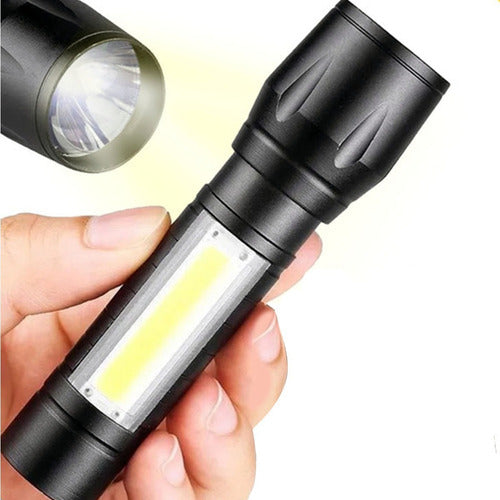 Lanterna Tatica Led Militar Longo Alcance Usb Recaregavel