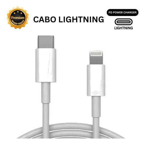 Carregador Fonte Turbo 35w Cabo Para iPhone 11 12 13 14 Pro