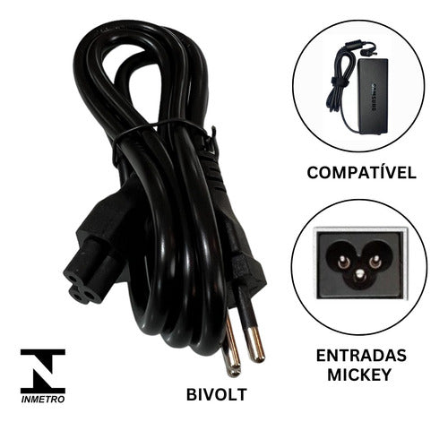 Cabo De Força Energia Tripolar Tv Fonte De Notebook Diversas