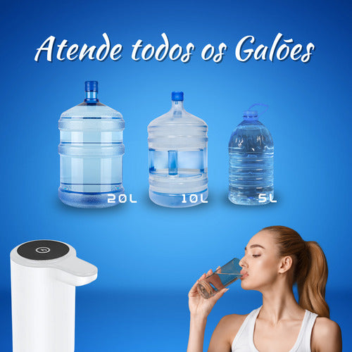 Bomba Elétrica Recarregável Para Galão De Água  Bivolt Usb
