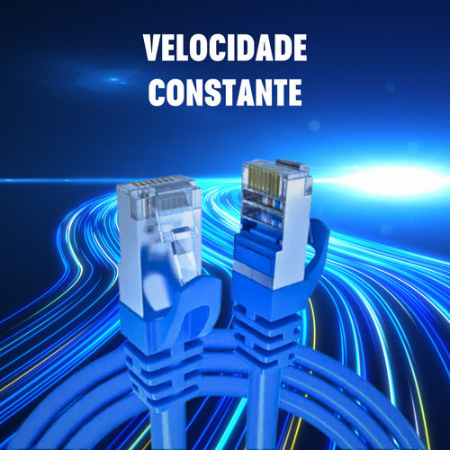 Cabo De Rede 10 Metros Lan Internet Crimpado Rj45 Cat5e