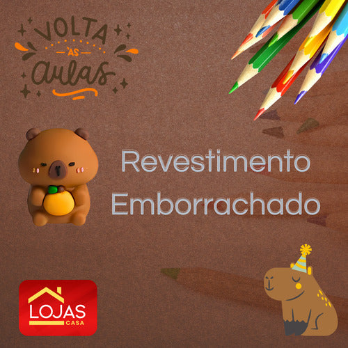 Apontador Emborrachado Capivara Escola Lápis Fofinho Cute