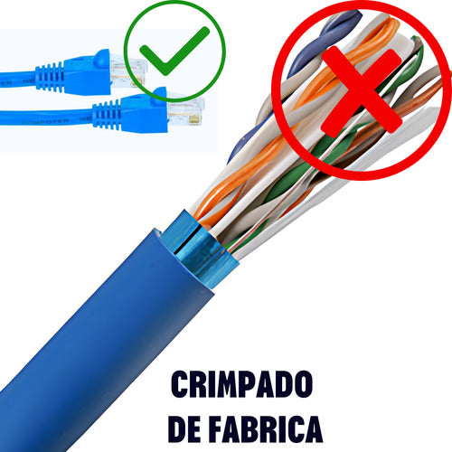 Cabo De Rede 10 Metros Lan Internet Crimpado Rj45 Cat5e