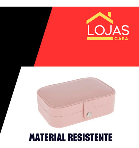 Porta Joias Portátil Viagem Estojo Bolsa Caixa Seguro Leve