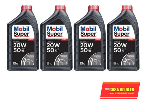 Kit Troca De Óleo 4l Mobil 20w50  + Filtro Lbm5 Civic 1.7