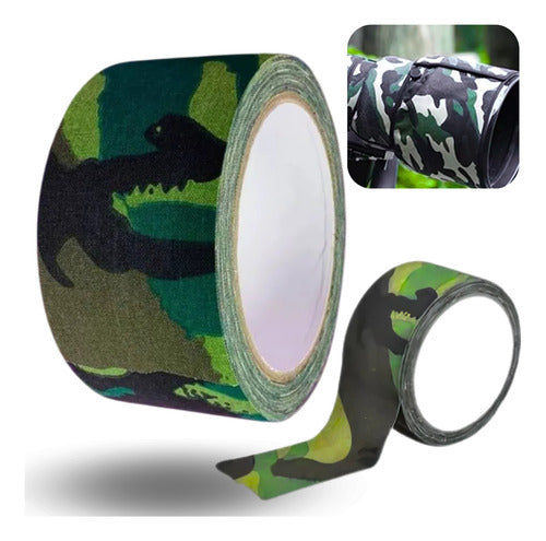 Fita Adesiva Camuflada Camuflagem Airsoft Paintbal Militar