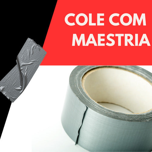 Rolo Fita Adesiva Silver Tape Multiuso Prova Dágua 10 Metros