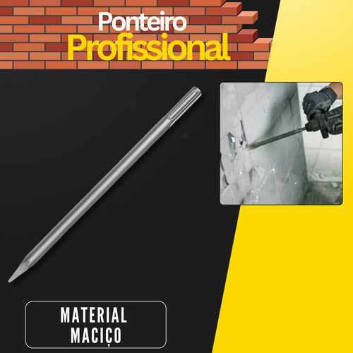 Ponteiro Aço Profissional Martelete Sds Max 400 X  18mm