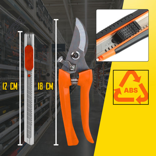 Kit Alicate De Jardim Com Estiletes Estética Poda Delicada