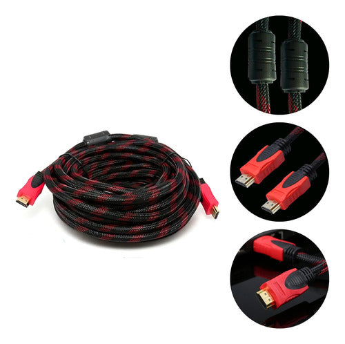 Cabo Hdmi 5 Metros Blindado 3d Full Hd Para Tv Game Pc Forte
