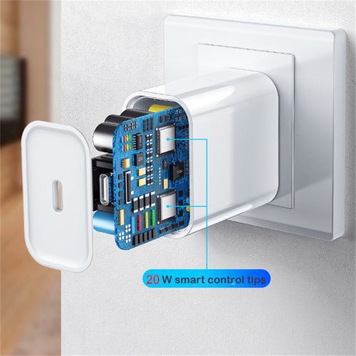 Carregador Fonte Para iPhone X Xr 11 12 13 14 Pro Max + Cabo