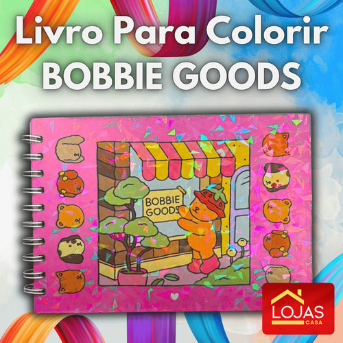Livro Colorir Goods 50 Folhas Desenhos Bobbie Pintar Acetato
