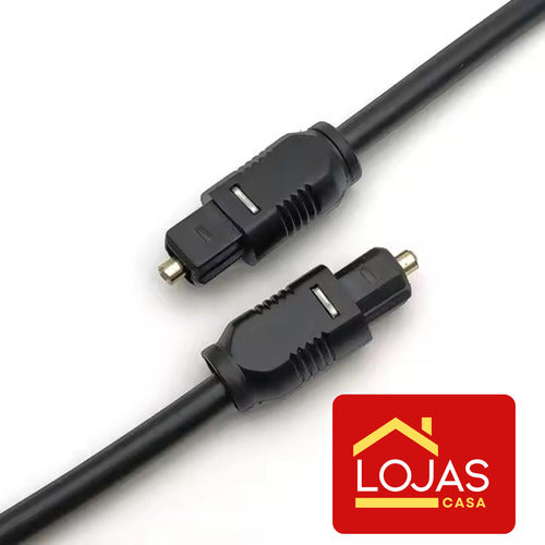 Cabo Óptico Para Áudio Digital Fibra Home Theater, Som 5.1