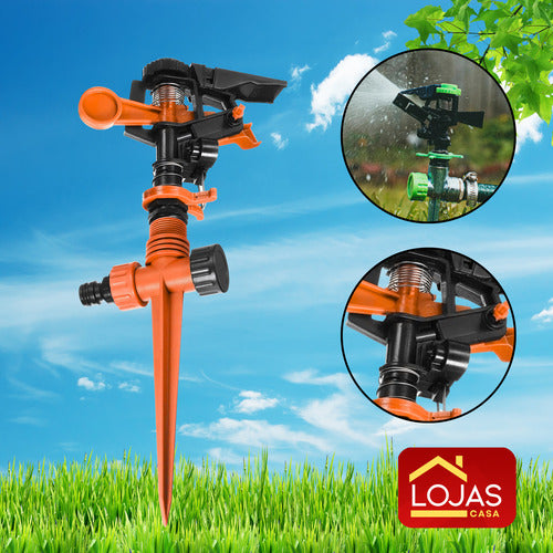 Aspersor Irrigador Setorial Espeto Jardim Horta Canteiro Top