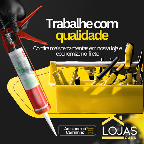 Aplicador De Silicone 9 Pol Pro Aço Cola Pu40 Universal