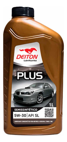 10 Litros  Óleo 5w30 Deiton Plus Semissintético Api Sl 1l