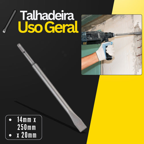 Talhadeira  Sds-max Plus  20 M X 250mm / Martelete 1 Pcs