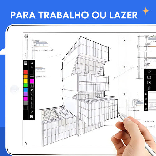Caneta Para iPad 6, 7, 8, 9 E 10a Geração Com Palm Rejection