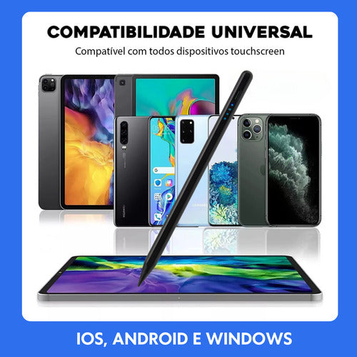Caneta Touch Screen Ponta Fina Para Desenho Celular Tablet