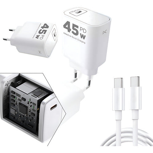 Carregador Para iPhone 15 16 Turbo 45w Tipo C Cabo Luxo