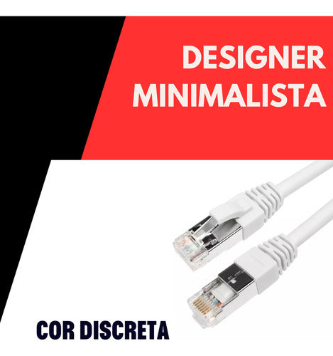 Cabo De Rede IT-BLUE 30 Metros Lan Internet Crimpado Rj45 Cat6 Alta
