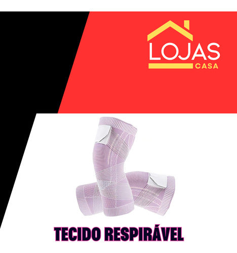 Joelheira Compressiva Faixa Ajustável Proteção Esportiva