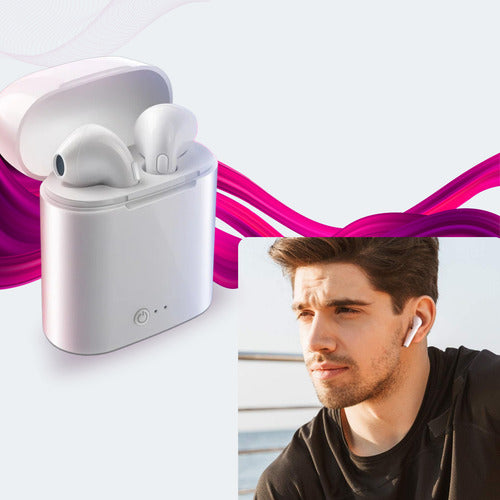 Fone De Ouvido Bluetooth Sem Fio Compatível Android