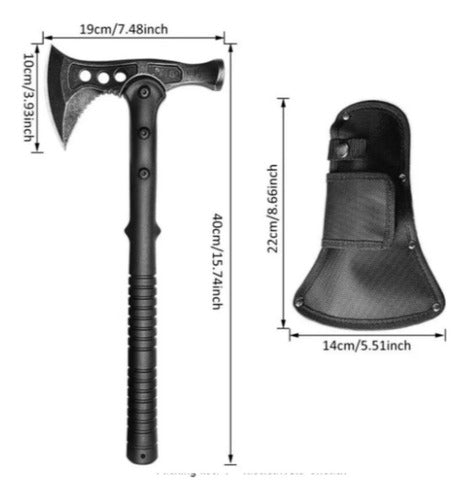 Machado Martelo Tático Tomahawk Militar Caça Camping Premium