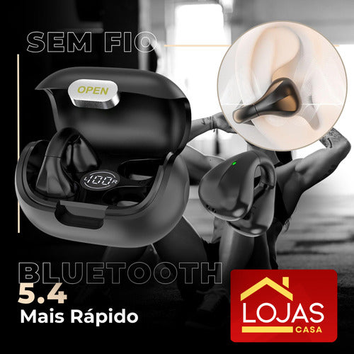 Fone De Ouvido Earcuff S/ Fio Esportivo Anti Queda Bluetooth