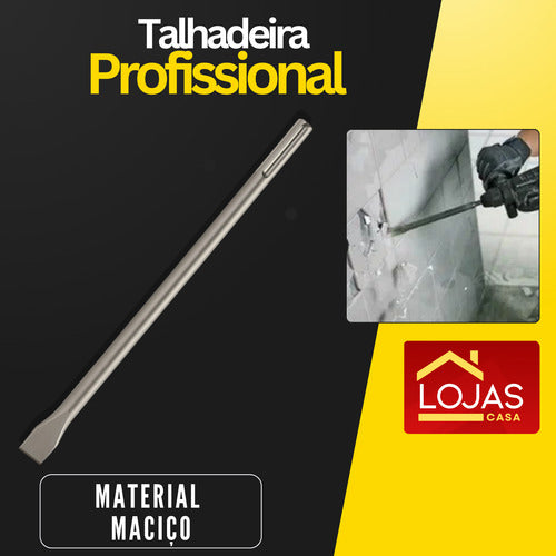 Talhadeira Larga Profissional Martelete Sds Max 400 X  25mm