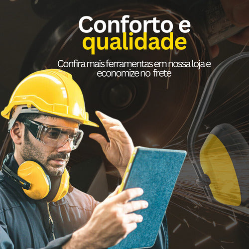 Abafador Ruído Tipo Concha Protetor Ouvido Profissional