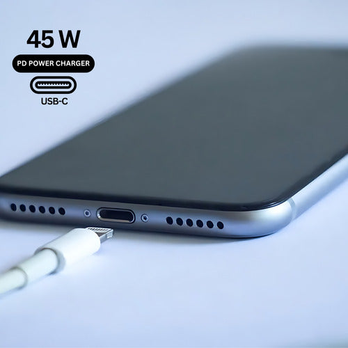Fonte Carregador + Cabo P/ iPhone X Xr 11 12 13 14 45w Luxo