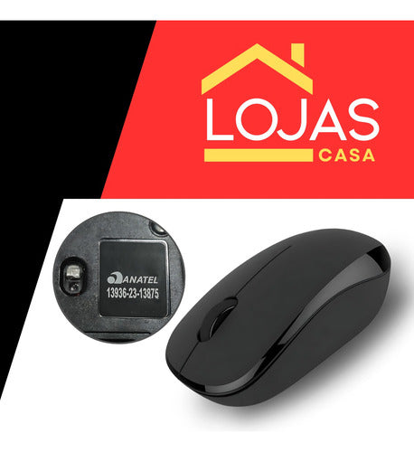 Mouse Sem Fio Sensor Óptico Profissional Confortável Cmos Un