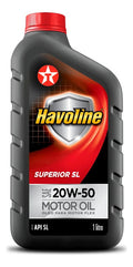 1 Litro Óleo Motor Mineral 20w50 Superior Sl Texaco Havoline