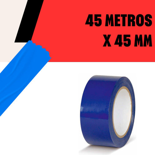 Rolo Durex Grande Adesivo 45m X 45mm Sinalizar Fita Multiuso