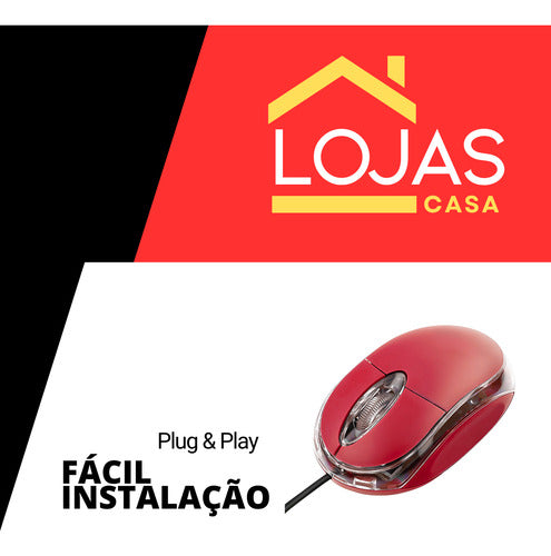 Mouse Usb Com Sensor Óptico Profissional Anatômico Preto