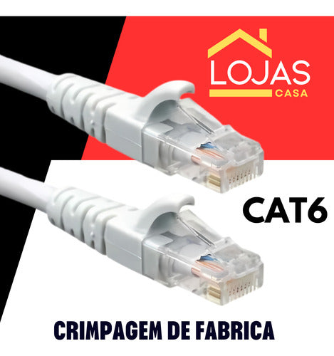 Cabo De Rede Lan Internet Crimpado Rj45 Cat6e Ultra 1,5m
