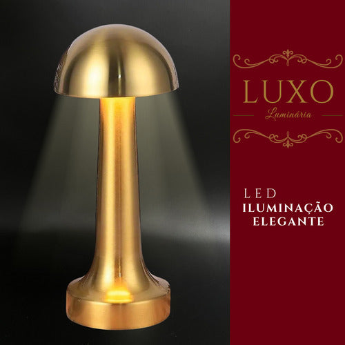 Luminária Mesa Abajur Led Ajustavel Sem Fio Recarregável