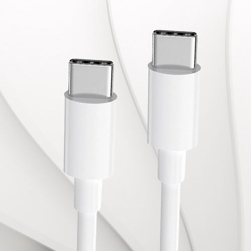 Carregador Duplo 50w Usb C + 2 Cabos 2m Samsung Motorola