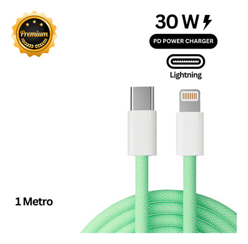 Cabo Usb-c Para iPhone X 11 12 13 14 Pro E Pro Max 1m Rápido